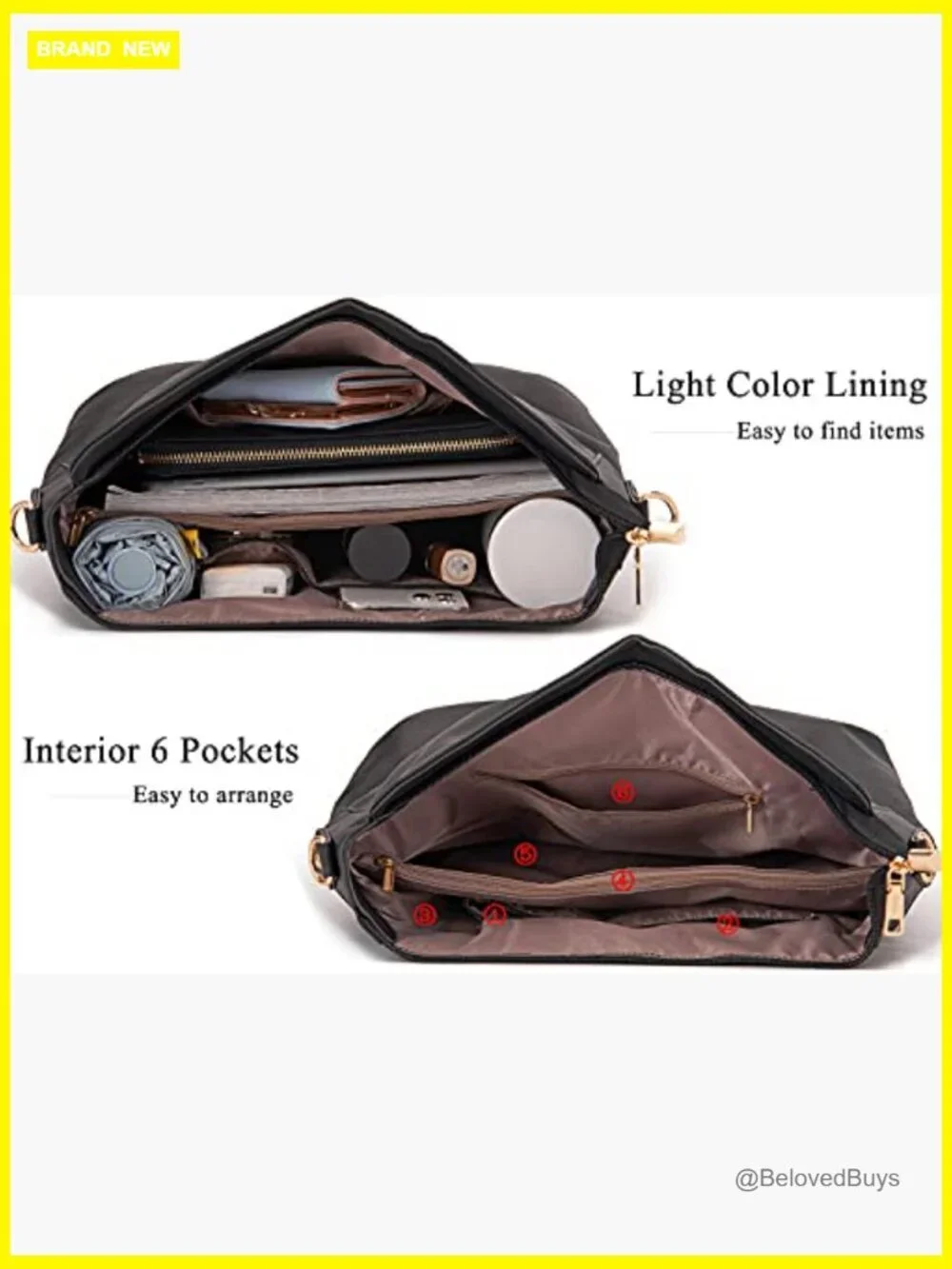 Large Crossbody Bag Set with Wallet Tote Hobo Purse for Women